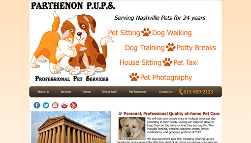Parthenon PUPS Professional Pet Sitting