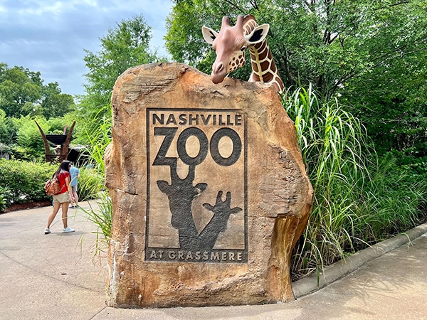 Entrance area at the Nashville Zoo at Grassmere located in South Nashville TN.
